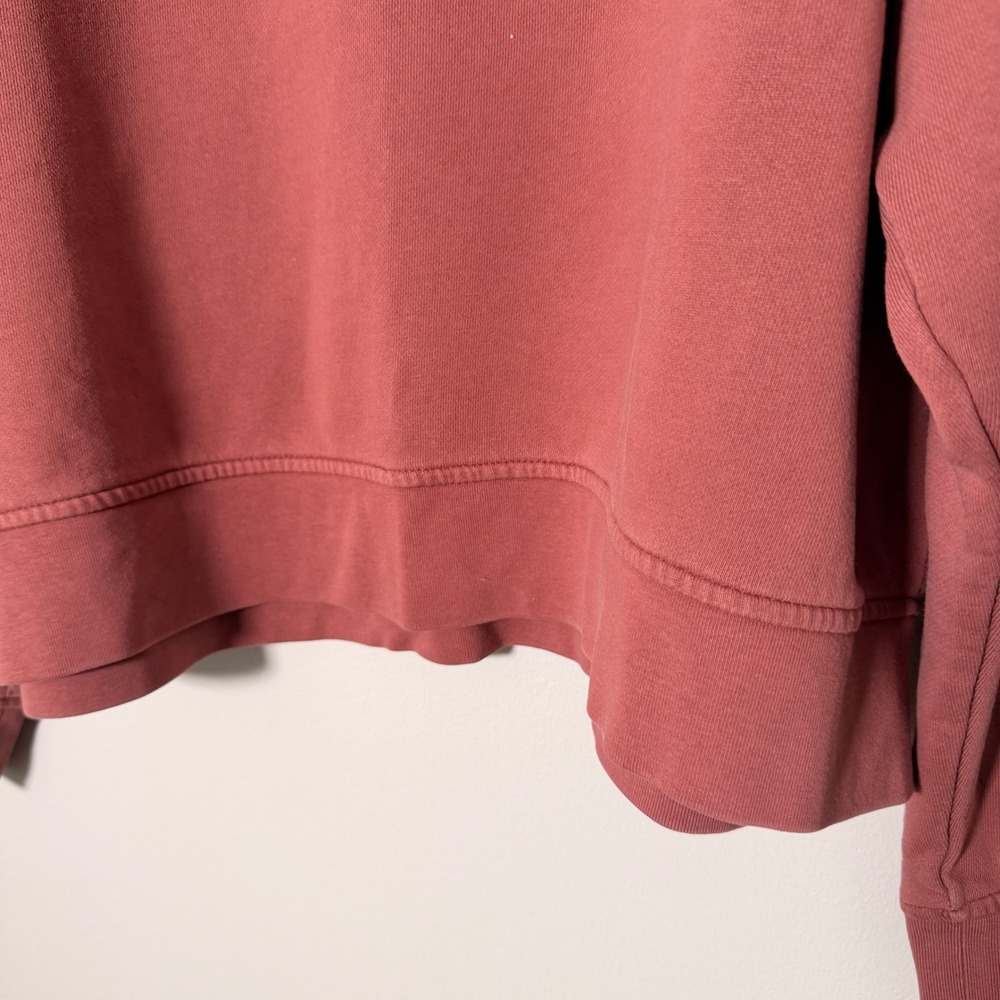 Carhartt Loose Fit Cropped Henley French Terry Sweatshirt (XL) Oversized Womens - Picture 12 of 12